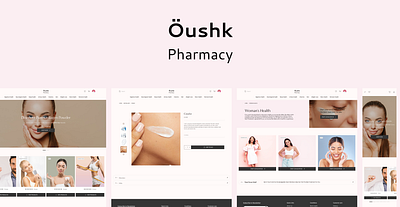 Oushk Pharmacy design ui ux website