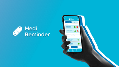 Case Study - Medicine Reminder App app branding design graphic design logo typography ui ux