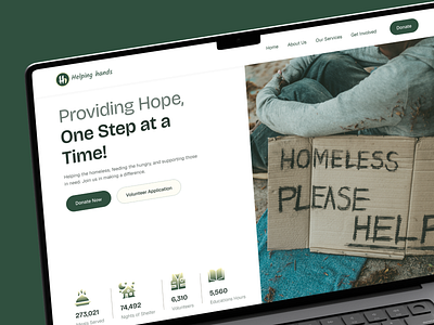 Helping Hands – Non-Profit Website Design appdesign creativedesign dailyui designergood designsystem digitalexperience landingpagedesign mockup nonprofit productdesign ui uidesign uiux userexperience userinterface ux webdesign websitedesign