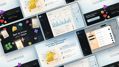 Conveer Bento 3d admin panel app bento cards chart colorful dashboard digital brand emoji explainer video features landing page modal playful website