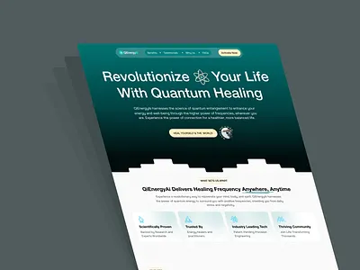 Quantum Energy - Landing Page Design landing page design landing page optimization ux ui ux ui design website redesign