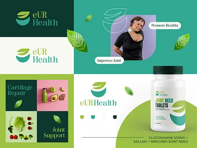 eUR Health - Branding & Packaging Design branding business logo design graphic design graphicsmania illustration logo modern motion graphics packaging social media ads