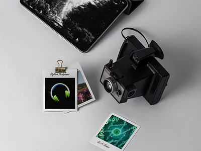 Polaroid Frames 3d blender branding