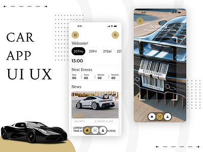 🚗 Race Car Barcode Tracker – Minimal UI/UX Design 🎯 2025 aesthetic app branding carapp cleandesign cool creative dashboard graphic design illustration logo minimaldesigns new sportscar trending ui uiuxdesigns ux website