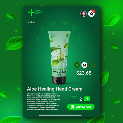 PRODUCT PAGE UI: Natural & Clean app design branding graphic design ui user experience user interface ux