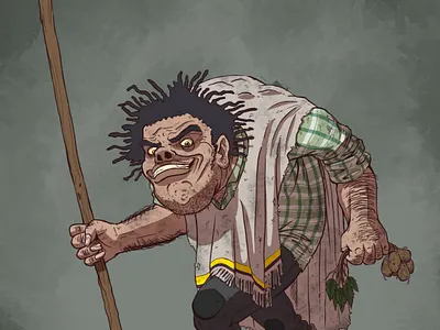 Colombian Myths n Legends - El Patetarro character design colombia concept art illustration