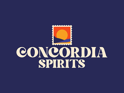 Concordia Spirits brand branding clean design flat graphic design identity