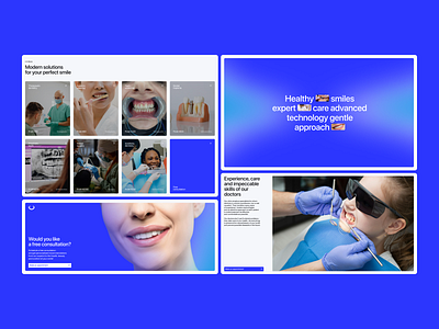 Landing page web design Dental clinic ✦ K-clinic dental design landing page scroll startup ui ux web web design website