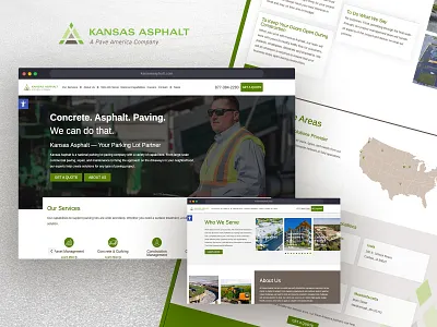 Kansas Asphalt - New Website Design & Build web development website design