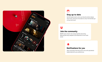 Features Section Exploration app figma mobile app modern music trendy ui uiux ux web design website website design