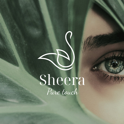 Sheera - Logo for Cosmetic Brand beautiful beauty beautybrand branding identity care care products cosmetic cosmetic branding cream elegant branding logo logo design logo designer luxury branding minimalistlogo product design sheera skin care swan swan logo