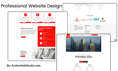 EmiratesVisa.Ca design dubai visa wesbite ui design visa service website website design