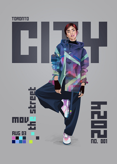 Streets Of Toronto - Fashion Part I adidas character design city color fashion illustration nike print product puma sportswear techwear trend vector