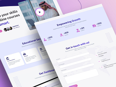 Responsive Educational Platform education figma ui ui design ux design web website