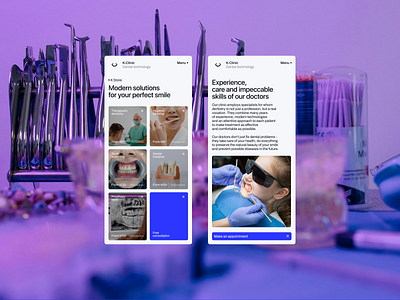 Mobile design app adaptation dental clinic ✦ K-clinic adaptation app application card clinic dental design healthcare mobile mobile design service startup ui ux