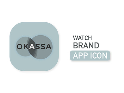 Okassa brand app icon concept brand fashion icon design