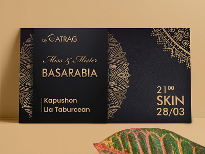 Event ticket concept for ATRAG brand design event flyer fashion tickets