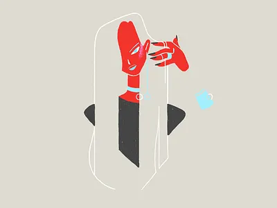 Side Eye II art bold character character design design digital digitalart doodle girl illustration sketch style