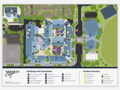 College Navigation Map design directional map flat guide guide map icon illustration map minimal vector