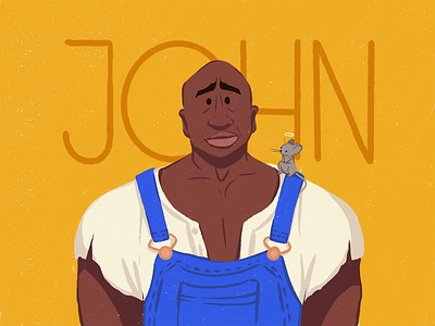 John Coffey Illustration book character character design cinematography creative agency design design studio digital art digital illustration digital painting fan art film graphic design illustration illustrator man movie people illustration procreate stephen king