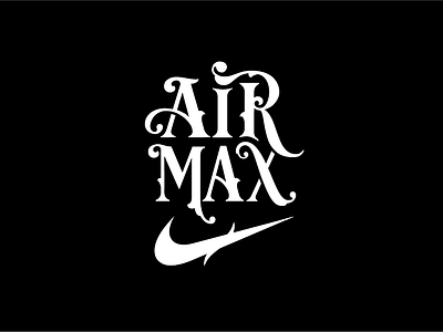 Airmax Logo 2d airmax branding design flat graphic design logo minimal nike nike air max typography vector