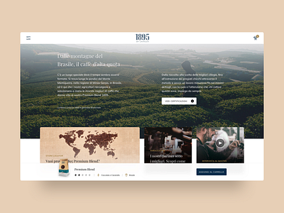 Coffee experience coffee landingpage webdesign website