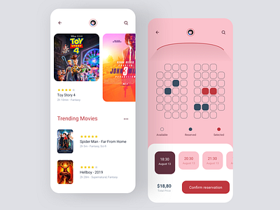 Daily UI #54 | Confirmation cinema cinema app concept confirm confirm reservation confirmation confirmed daily ui daily ui 054 daily ui challenge dailyui dailyuichallenge film interface redesign ticket app ticket booking ui ux