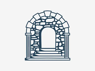 Doorway clean design illustration tattoo