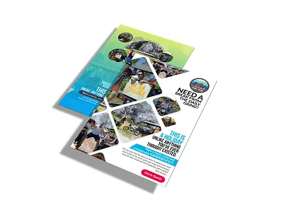 Need A Break From The Daily Grind Flyer Design ad advertisement branding design flyer graphics instagram nisha nisha droch nisha f1 poster vector