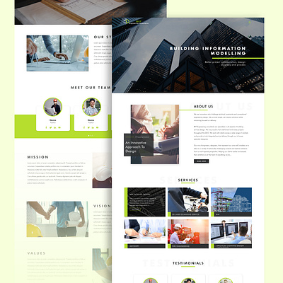 RVT Engineering Homepage- Website Design design design concept dubai engineering landing page ui ux web design website design