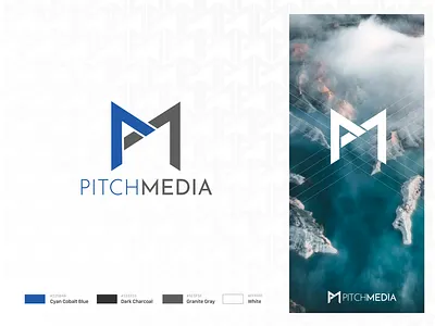 Pitch Media Agency Brand Identity brand identity branding creative creative agency design graphicdesign icon illustration illustrations illustrator lettering logodesign media logo minimal pitch typography vector video production