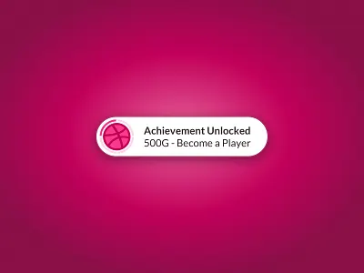 Hello, Dribbble! achievement first shot firstshot hello dribbble hellodribbble pink sketch unlocked xbox