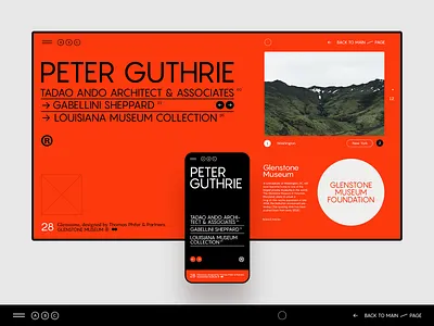 ABC Museum ✹ Mag architecture art clean concept design flat minimal museum page portfolio portfolio site ui ux