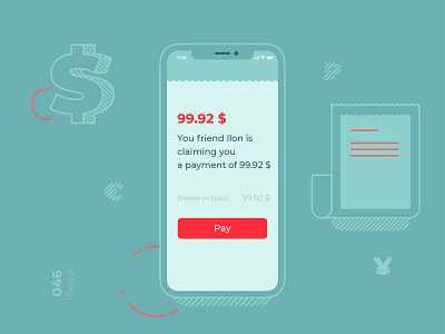 046 046 concept dailyui design invoices money ui