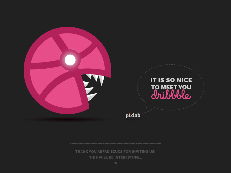 Example of Hello Dribbble