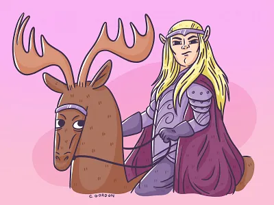 #SMAUGUST Art Challenge 13 | Thranduil art challenge digital illustration elf elf king illustration lord of the rings lotr middle earth procreate smaugust thranduil