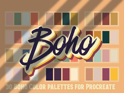 Procreate Boho Color Palettes