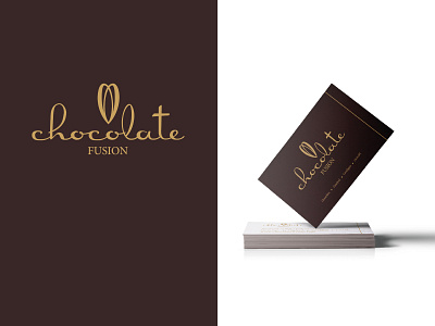 Logo & Branding Design - Chocolate Fusion branding chocolate confectionery goldfoil logo logodesign luxury brand packaging typography