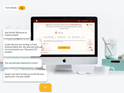 Conv Ai concept formconversationloanform shot ui