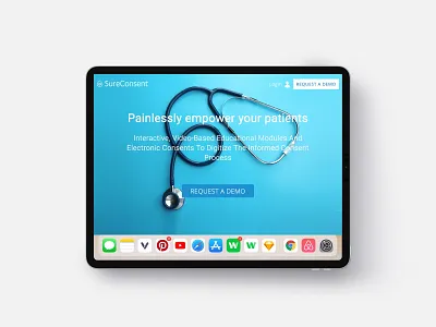SureConsent App design healthcare healthcare app prototype ui ui desgin webapp