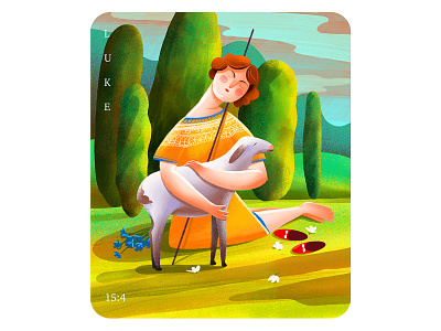 The Lost Sheep art digital dribbble illustration instagram love sheep sheperd