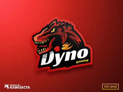 Dyno mascot logo - FOR SALE design dino dinosaur dinosaurus dyno esports gaming logo logo a day mascot prehistory premade t rex team trending trex