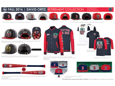 '47 x DAVID ORTIZ: Retirement Collection apparel baseball baseball bat baseball cap boston red sox david ortiz design design management domincano dominican republic fenway headwear illustration jackets mlb shirts ya tu sabe