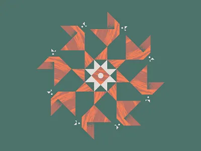 Sun Cardinals birds cardinal color icons illustration nature negative space pattern poster shapes sun texture triangle