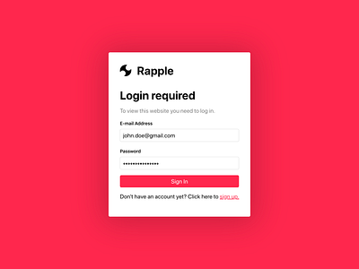 Login Form design icon logo minimal typography ui ux web