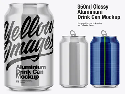 350ml Glossy Aluminium Drink Can Mockup 16oz 330 ml 350ml aluminium aluminium can beer beer can beverage can can mockup cocktail cola cola can cold drink drinks glossy aluminium glossy aluminium can glossy can lemonade soda