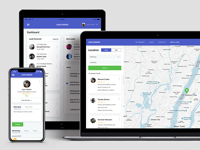 Lead Sender design icon ui ux web website