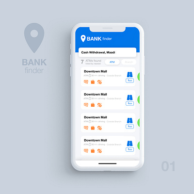 Bank Finder - Web App [Design Concept] atm banking banking app business business app finder mobile app mobile app design mobile ui ui ui design uidesign uiux ux ux design uxdesign uxui web app design webapp webapp design