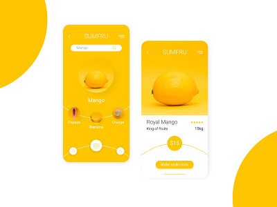 Sumfru App branding concept design minimal mobile app design mobile ui ui uidesign web webdesign