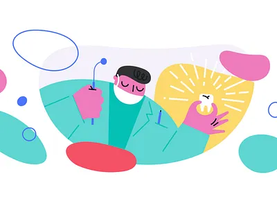 Dentist Illustration alegria branding dailyui dentist drawing flat illustration minimal ui